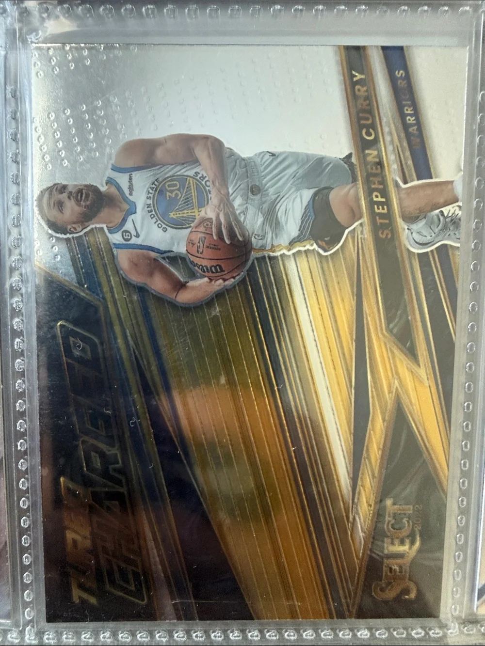 Stephen Curry Golden Basketball Trading Card - Gold and White